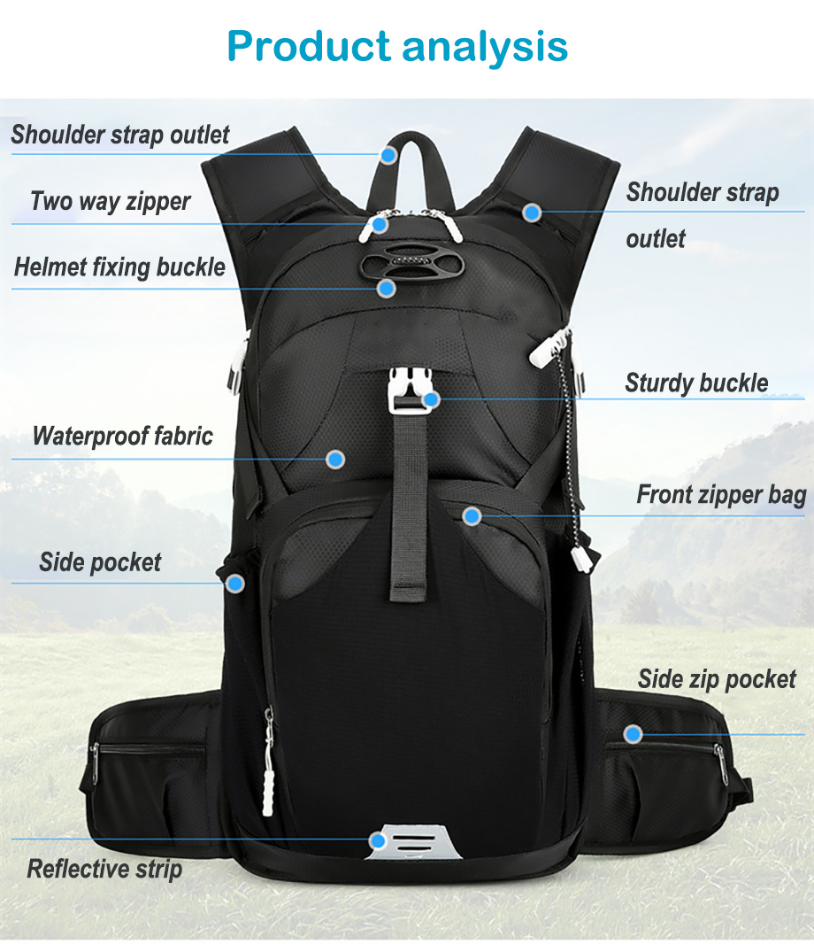 Cycling Breathable Hydration Backpack view 3